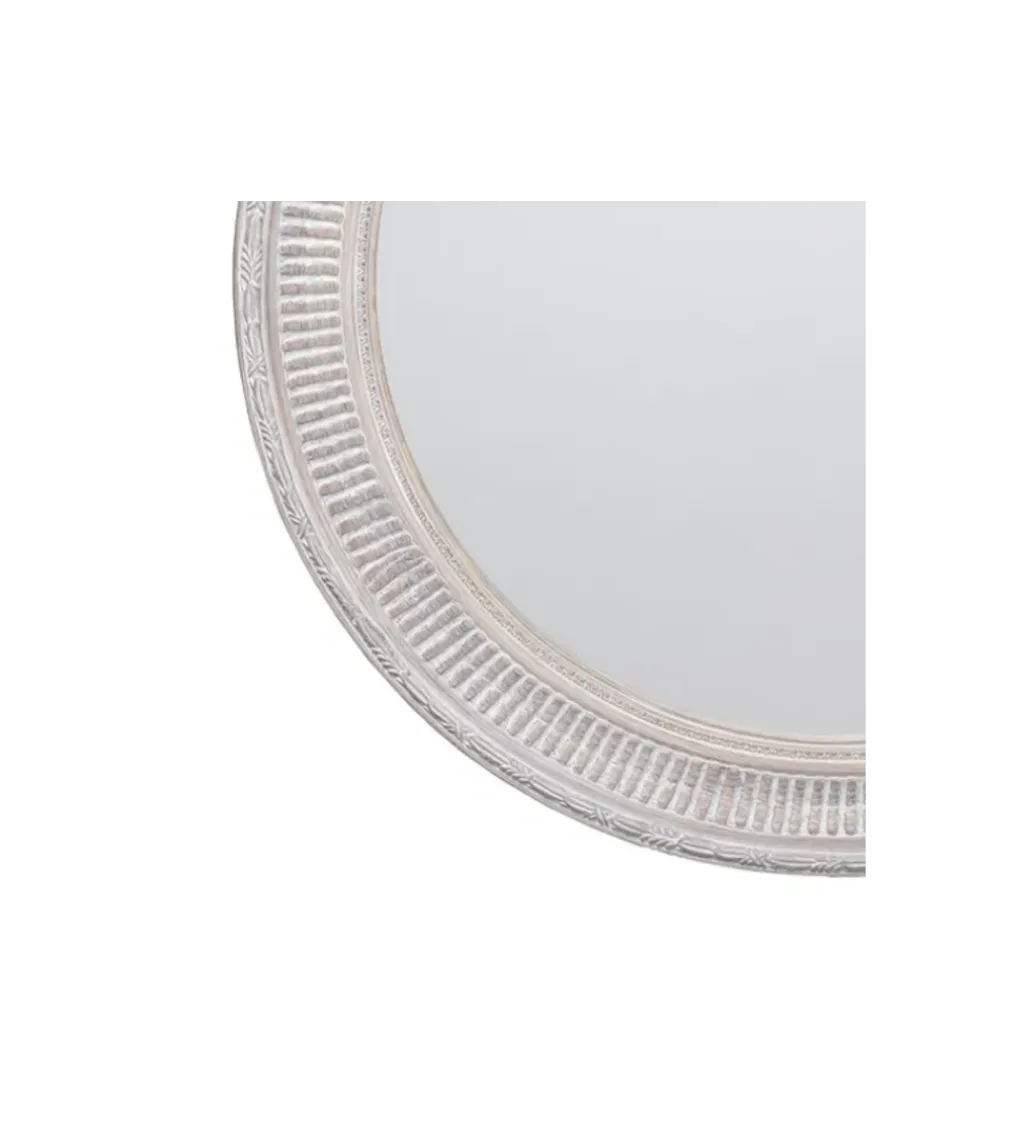 Lustro wiszące DEAY 80 cm drewno paulowni szare*Zona-Design Online