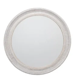 Lustro wiszące DEAY 80 cm drewno paulowni szare*Zona-Design Online