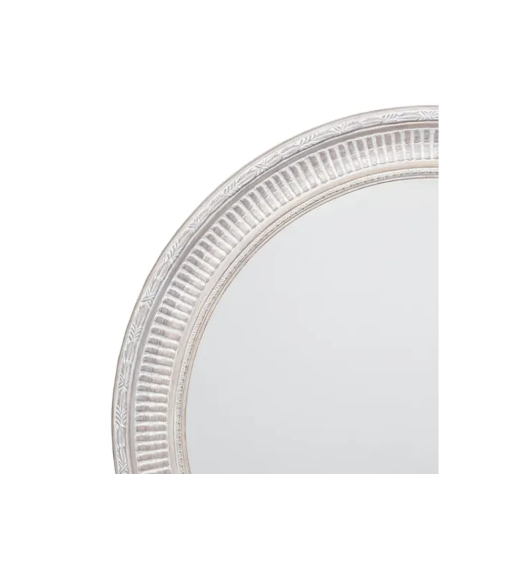 Lustro wiszące DEAY 80 cm drewno paulowni szare*Zona-Design Online