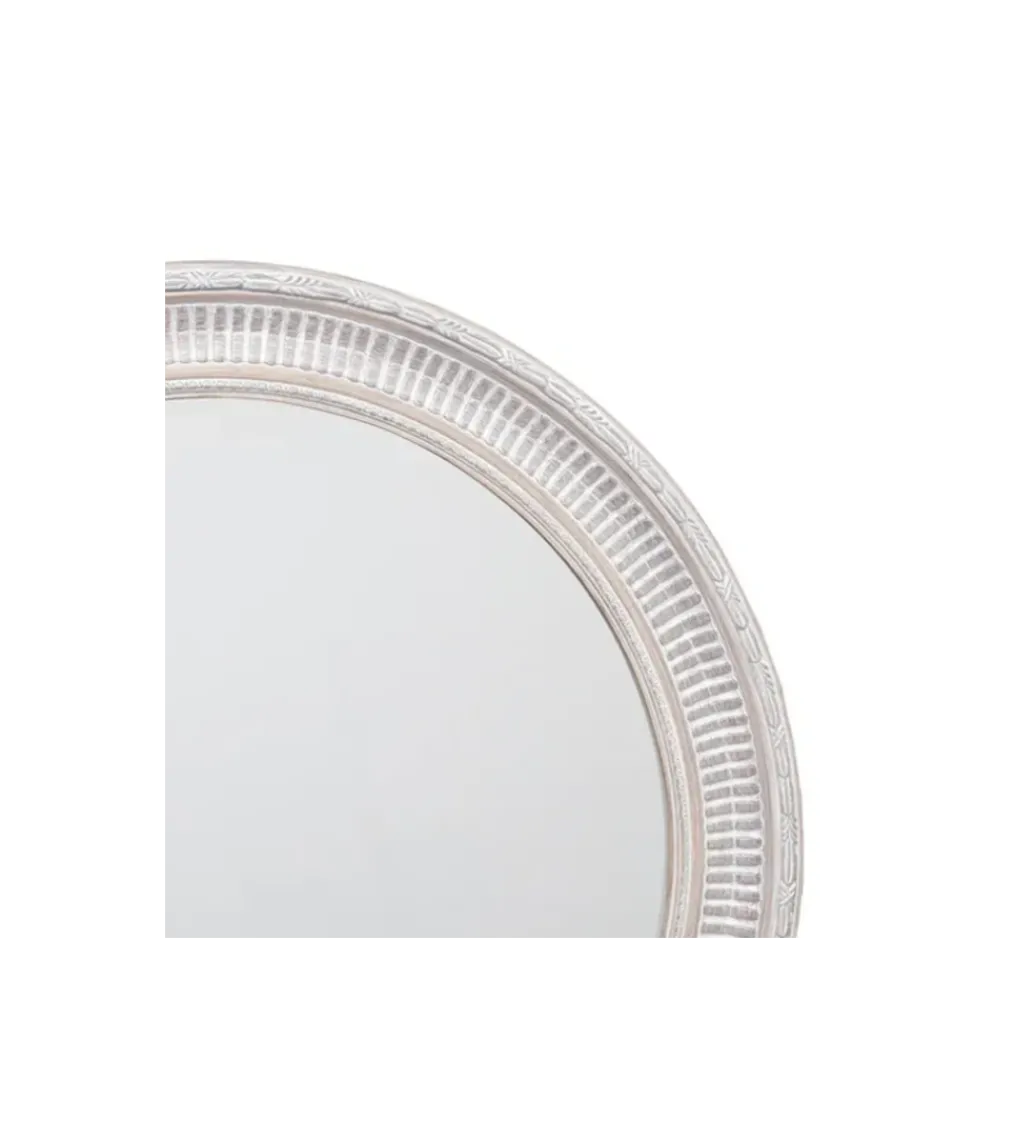 Lustro wiszące DEAY 80 cm drewno paulowni szare*Zona-Design Online