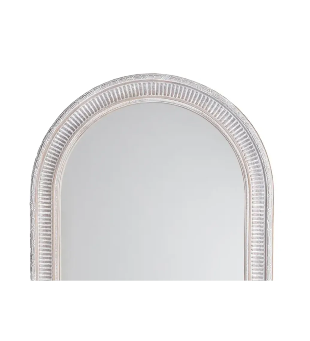 Lustro wiszące DEAY 106 cm drewno paulowni szare*Zona-Design Hot
