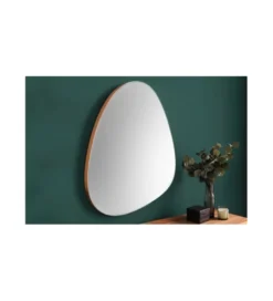 Lustro wiszące DEFORME 60 cm dąb naturalny*Invicta Interior Best