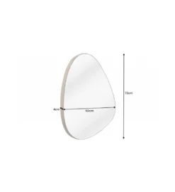Lustro wiszące DEFORME 60 cm dąb naturalny*Invicta Interior Best