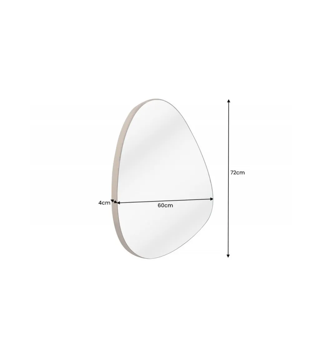 Lustro wiszące DEFORME 60 cm dąb naturalny*Invicta Interior Best