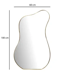 Lustro wiszące DEFORME 100 cm złote*WOHNLING, GERMANY New