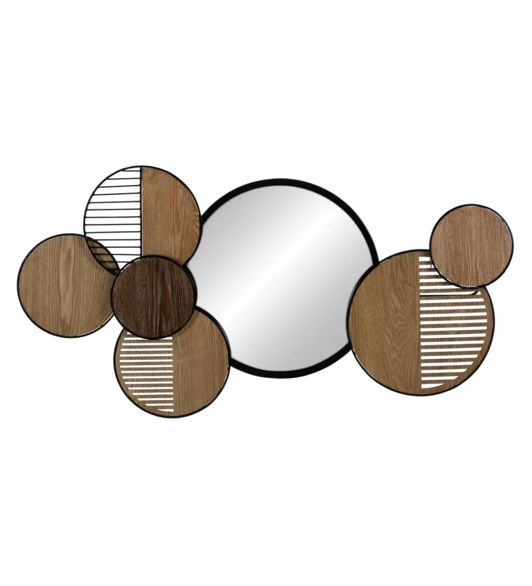 Lustro wiszące ESPEJONA 123 cm naturalne czarne*Zona-Design Best