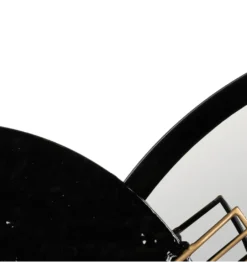 Lustro wiszące ESPEJONA 83 cm naturalne czarne*Zona-Design
