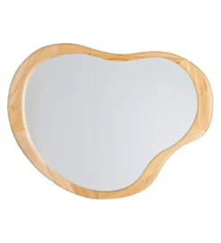 Lustro wiszące ETAPE 57 cm drewno paulowni*Zona-Design Outlet