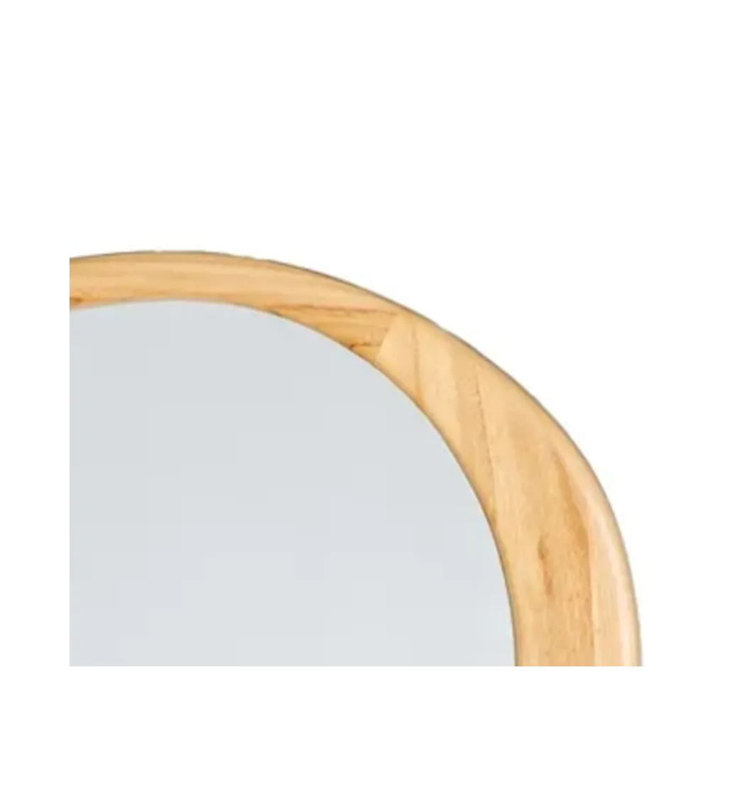 Lustro wiszące ETAPE 57 cm drewno paulowni*Zona-Design Outlet