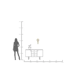 Lustro wiszące GIRAFFE 45 cm złote*KDesign Hot