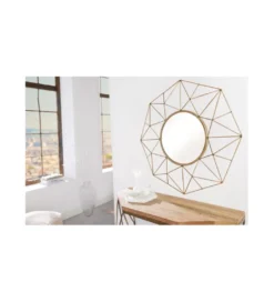 Lustro wiszące GORAN 81 cm w kolorze mosiężnym*Invicta Interior New
