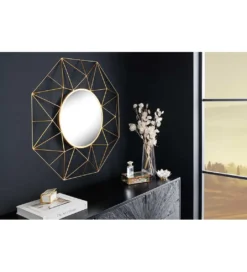 Lustro wiszące GORAN 80 cm złote*Invicta Interior Hot