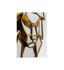 Lustro wiszące LION 35 cm złote*KDesign Discount