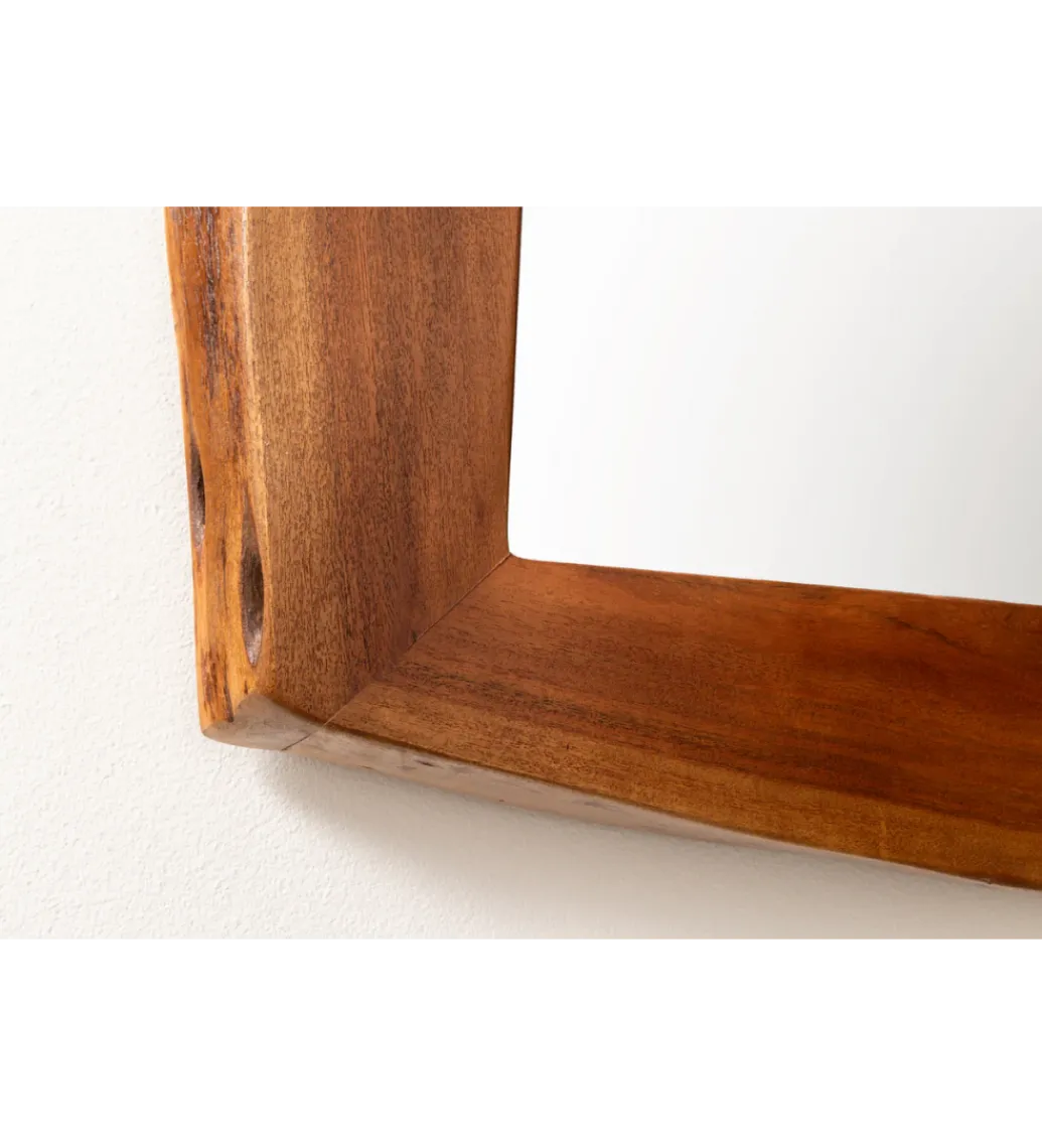 Lustro wiszące MAMMUT 100 cm drewno akacja*Invicta Interior