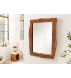 Lustro wiszące MAMMUT 100 cm drewno akacja*Invicta Interior