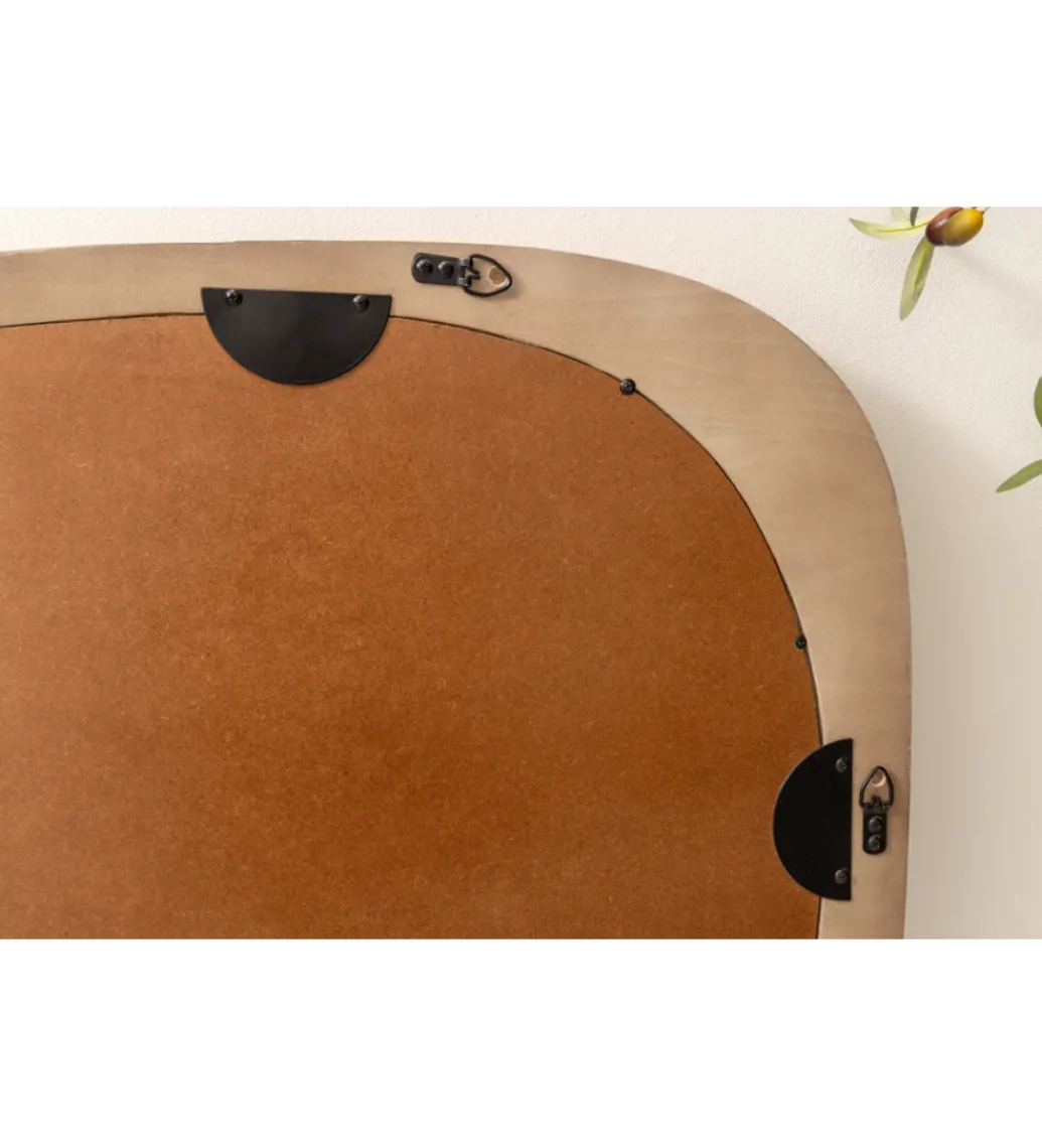 Lustro wiszące ORGANIC 105 cm drewno sosnowe*Invicta Interior Clearance