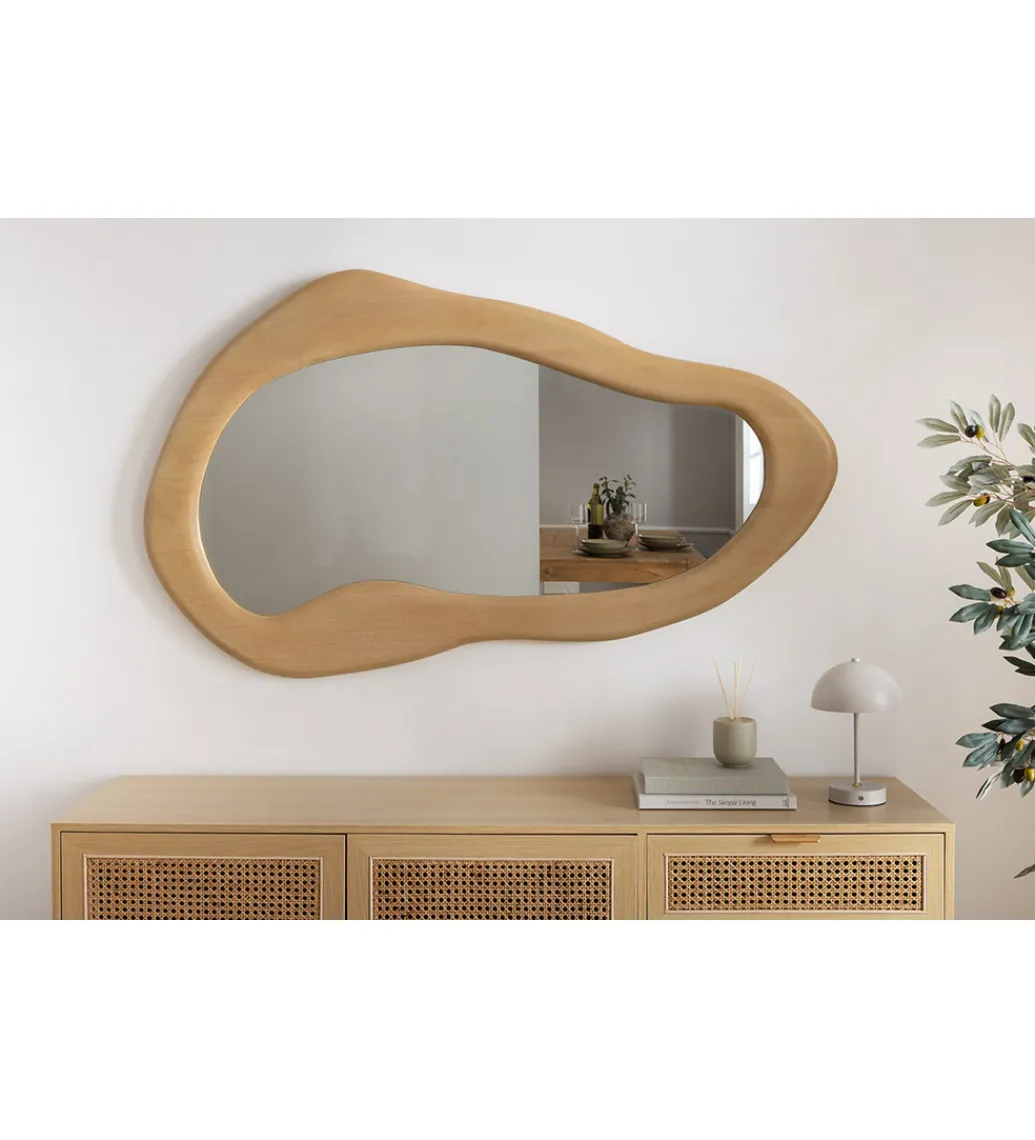 Lustro wiszące ORGANIC 130 cm drewno mango*Invicta Interior Outlet