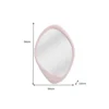 Lustro wiszące ORGANIC 90 cm różowe*Invicta Interior New
