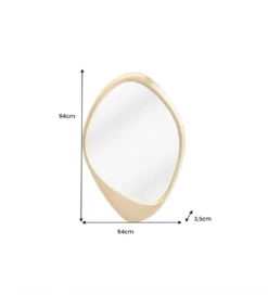 Lustro wiszące ORGANIC 90 cm złote*Invicta Interior Best