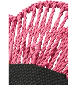 Lustro wiszące RAFFIA 50 cm różowe*J-Line Best