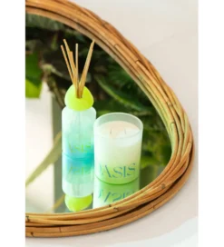 Lustro wiszące RECTANGLE 61 cm naturalne*J-Line Best