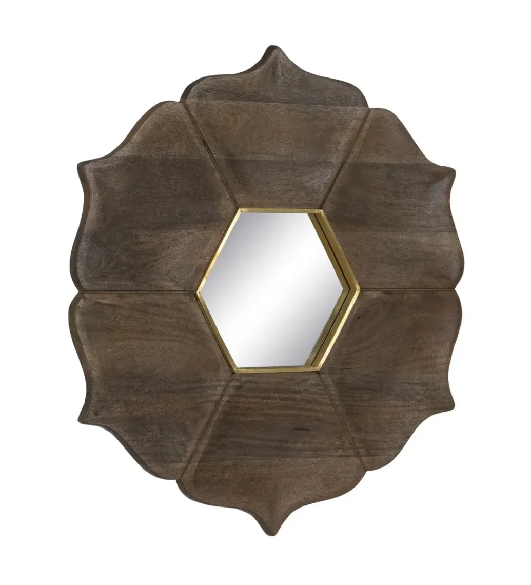 Lustro wiszące RETUNM 90 cm drewno mango*Zona-Design New