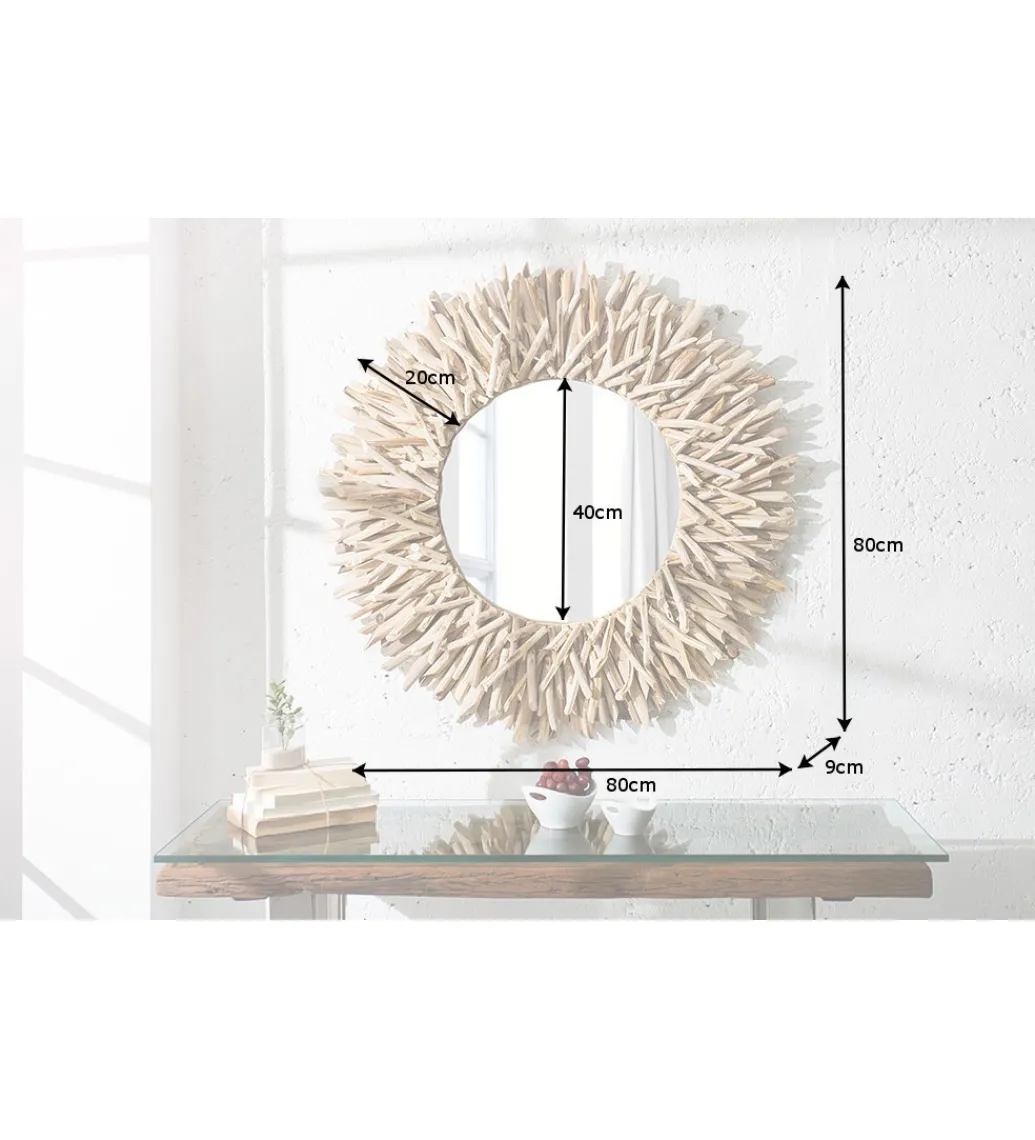 Lustro wiszące Riverside driftwood 80 cm*Invicta Interior - przedsprzedaż New