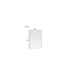 Lustro wiszące SIMPLY 60 x 90 cm złote*KARE Outlet