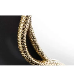 Lustro wiszące SNAKE XL 85 cm złote z elementem dekoracyjnym w kształcie węża*Invicta Interior Best