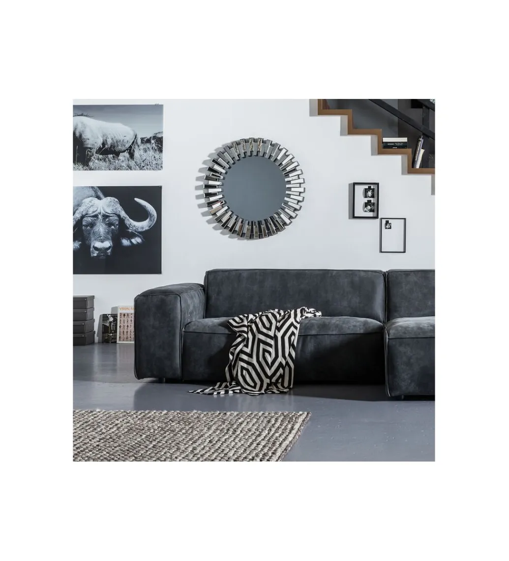 Lustro wiszące SPROCKET 92 cm srebrne*KARE Clearance