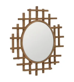 Lustro wiszące TIKITAK 64 cm drewno jodła*Zona-Design Best