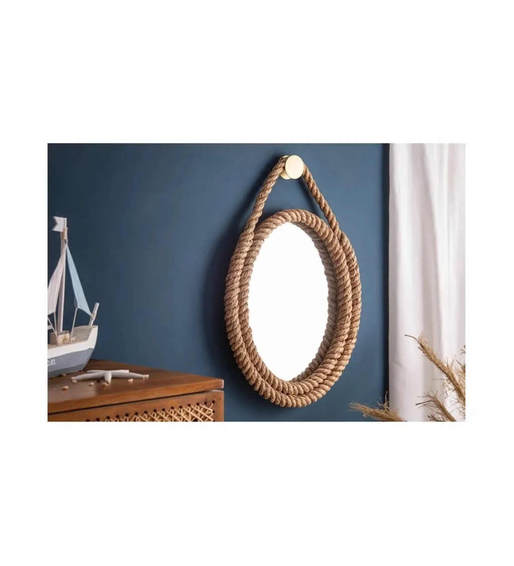Lustro wiszące TULUZA 45 cm naturlane*Invicta Interior Discount