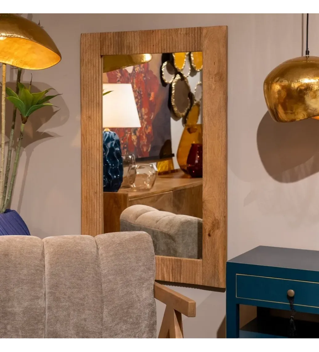 Lustro wiszące ZANMIK 110 cm drewno mango*Zona-Design