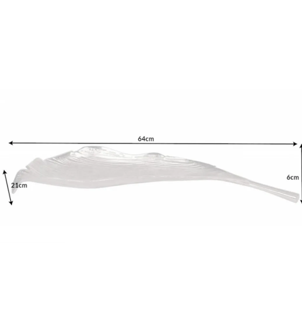 Misa HOJA 64 cm srebrna*Invicta Interior Clearance