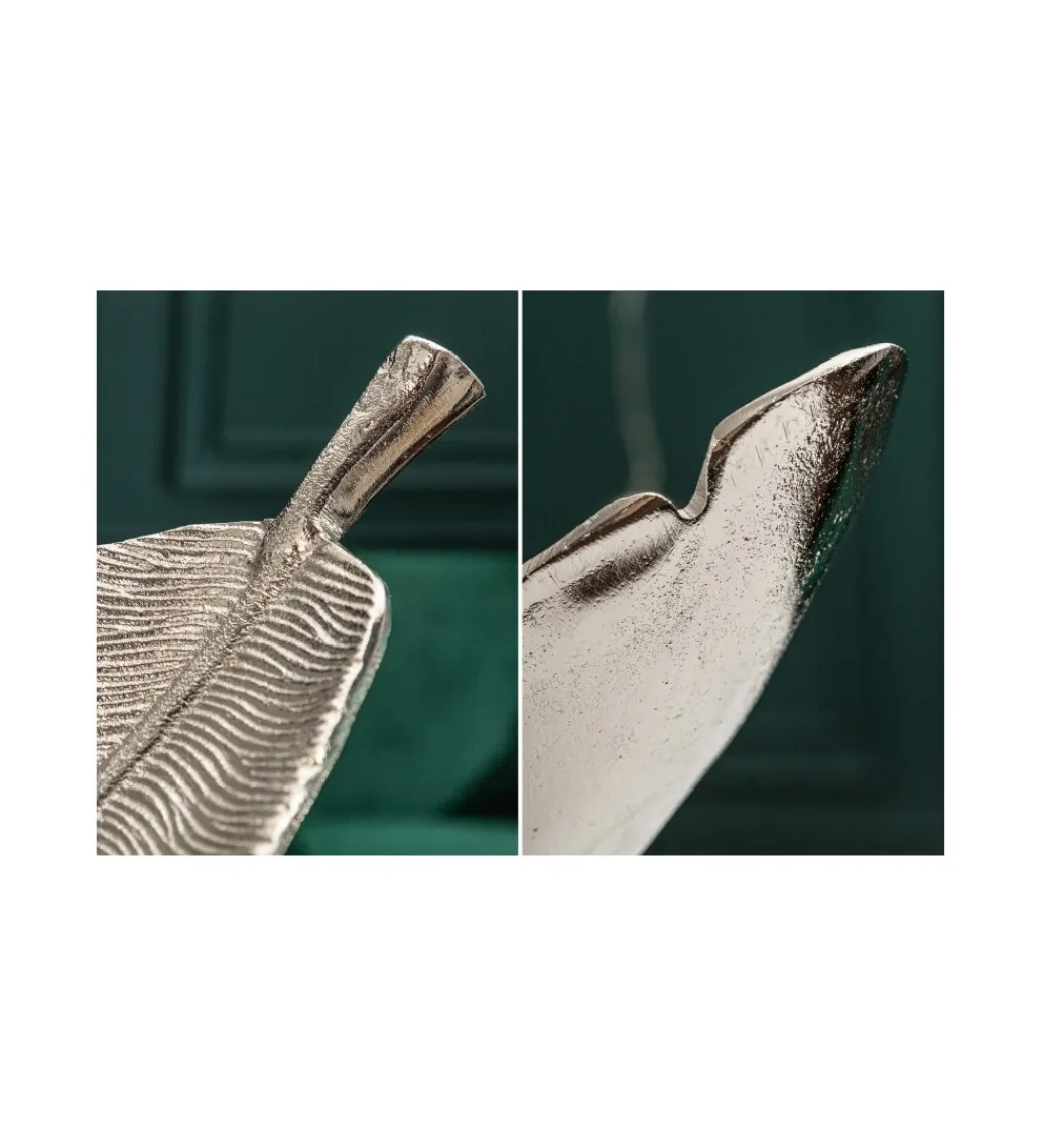 Misa HOJA 62 cm srebrna*Invicta Interior Online