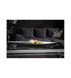 Misa Leaf 60 cm x 15 cm Srebrna*Invicta Interior Discount