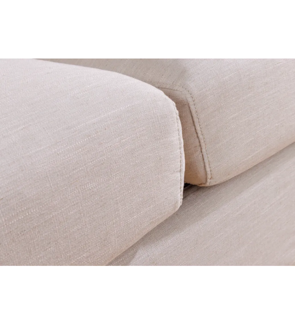 Modułowa sofa KILLIAN 94 cm z podłokietnikiem jasny beż*Invicta Interior Clearance