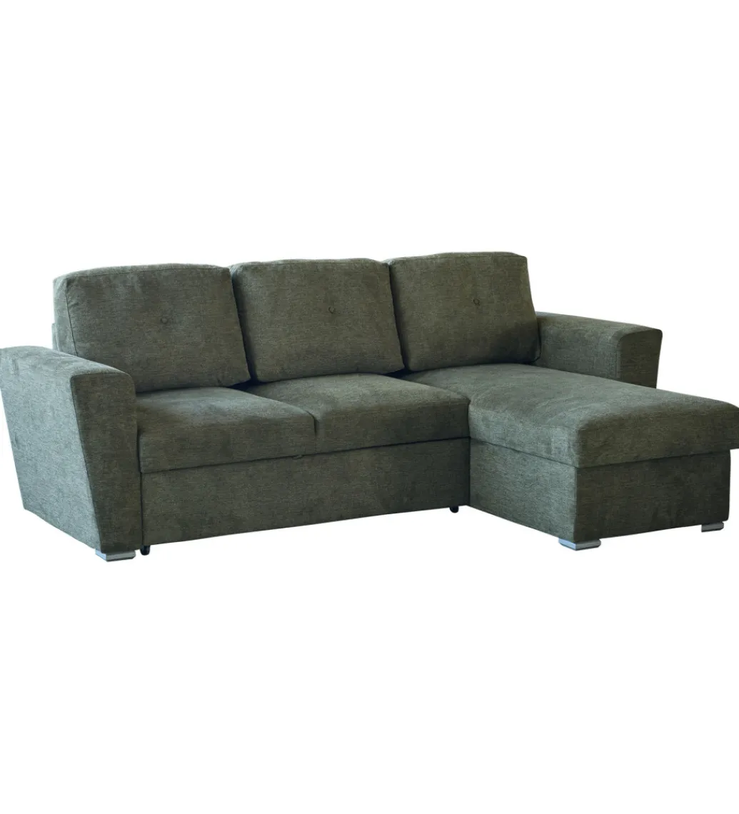Narożnik APARTMENT 245 cm z funkcją spania zielony*Invicta Interior Outlet