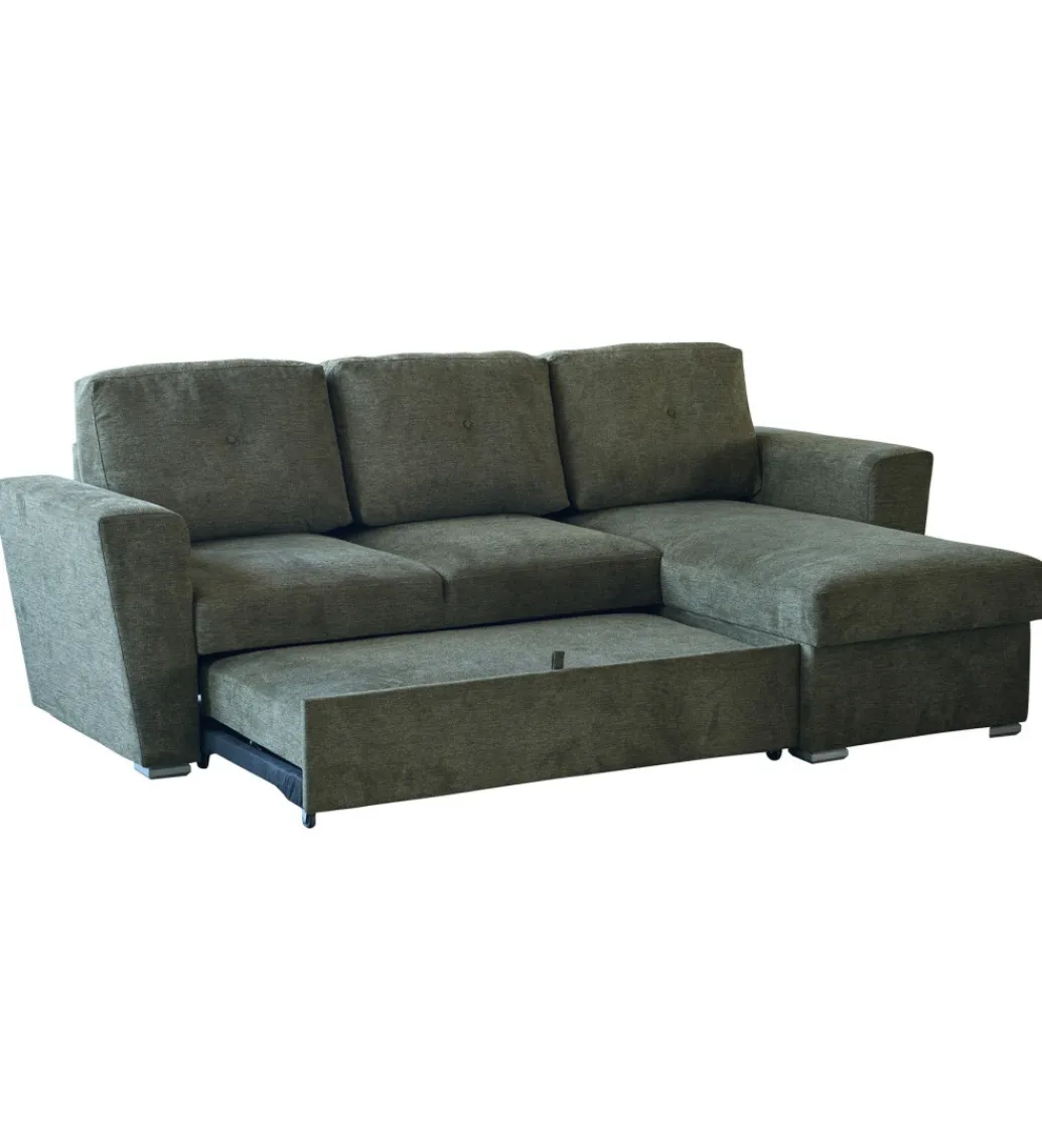 Narożnik APARTMENT 245 cm z funkcją spania zielony*Invicta Interior Outlet