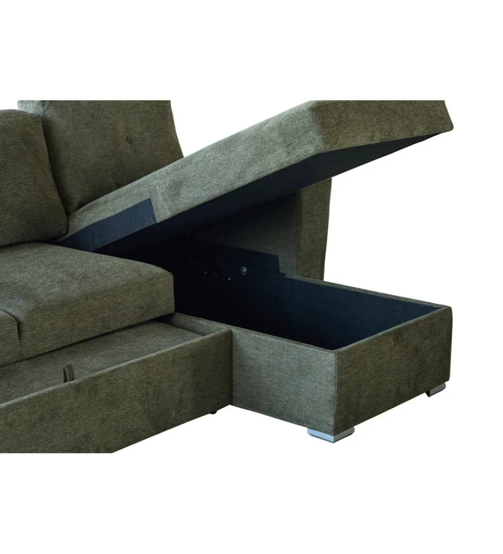 Narożnik APARTMENT 245 cm z funkcją spania zielony*Invicta Interior Outlet