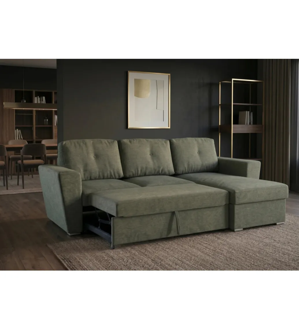 Narożnik APARTMENT 245 cm z funkcją spania zielony*Invicta Interior Outlet