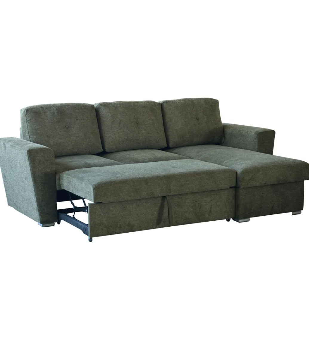 Narożnik APARTMENT 245 cm z funkcją spania zielony*Invicta Interior Outlet