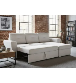 Narożnik APARTMENT 245 cm z funkcją spania beżowy*Invicta Interior Hot