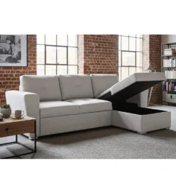 Narożnik APARTMENT 245 cm z funkcją spania beżowy*Invicta Interior Hot