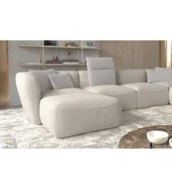 Narożnik BAHAMA Candelo XL 372 cm z ottomaną otwartą 172 cm*Wersal Outlet