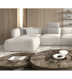 Narożnik BAHAMA Candelo XL 372 cm z ottomaną otwartą 172 cm*Wersal Outlet