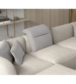 Narożnik BAHAMA Candelo XL 372 cm z ottomaną otwartą 172 cm*Wersal Outlet