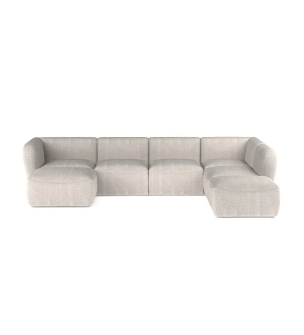 Narożnik BAHAMA Candelo XL 372 cm z ottomaną otwartą 172 cm*Wersal Outlet