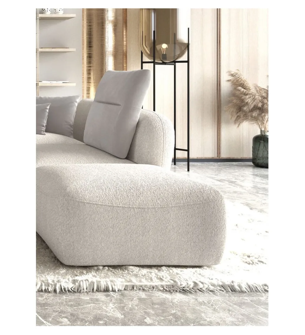 Narożnik BAHAMA Candelo XL 372 cm z ottomaną otwartą 172 cm*Wersal Outlet