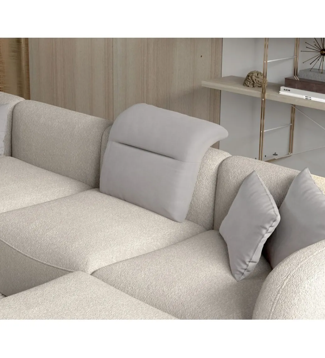 Narożnik BAHAMA Candelo XL 372 cm z ottomaną otwartą 172 cm*Wersal Outlet